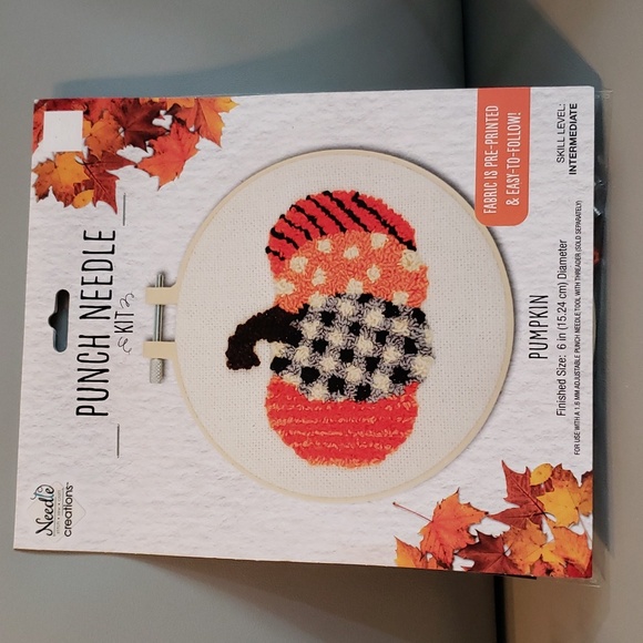 Pumpkin Punch Needle Kit NEW - Picture 1 of 6